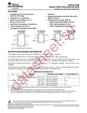 SN74LVC1G86DCKTG4 datasheet  